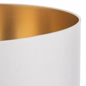 Sale HELAM Abat-jour Alba, Ø 45 cm, E27, blanc/doré