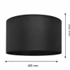 Store HELAM Abat-jour Alba, Ø 40 cm, E27, noir