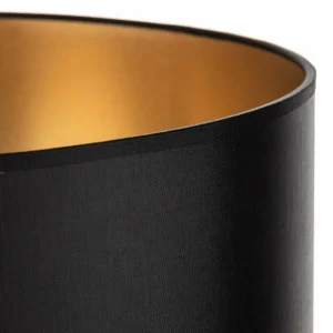 Store HELAM Abat-jour Alba, Ø 40 cm, E27, noir/doré