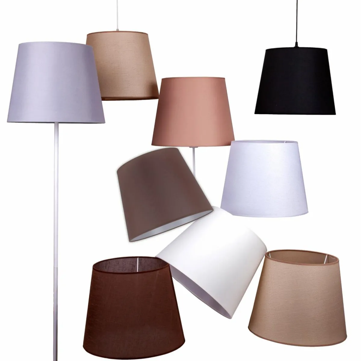 abatjour_classic_l_lampadaires_blanctransparent_2.webp Best Sale Duolla Abat-jour Classic L lampadaires, blanc/transparent