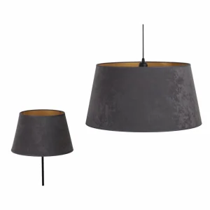 Store Duolla Abat-jour Cone hauteur 25,5 cm, graphite/or