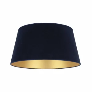 Hot Duolla Abat-jour Cone hauteur 25,5 cm, bleu foncé/doré