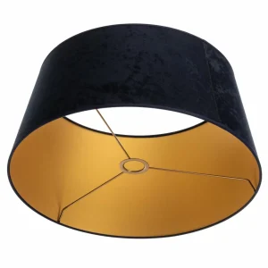 Hot Duolla Abat-jour Cone hauteur 25,5 cm, bleu foncé/doré