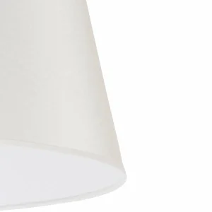 Sale Duolla Abat-jour Cone hauteur 25,5 cm, chintz écru/blanc