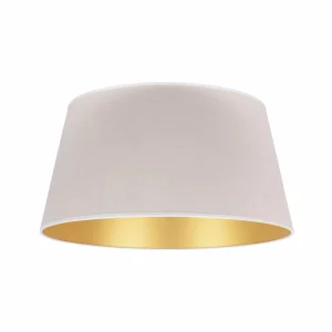 Store Duolla Abat-jour Cone hauteur 25,5 cm, écru/doré