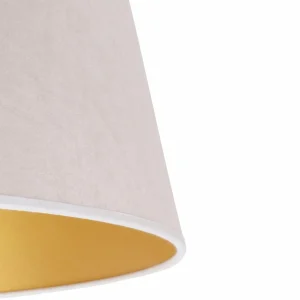 Store Duolla Abat-jour Cone hauteur 25,5 cm, écru/doré
