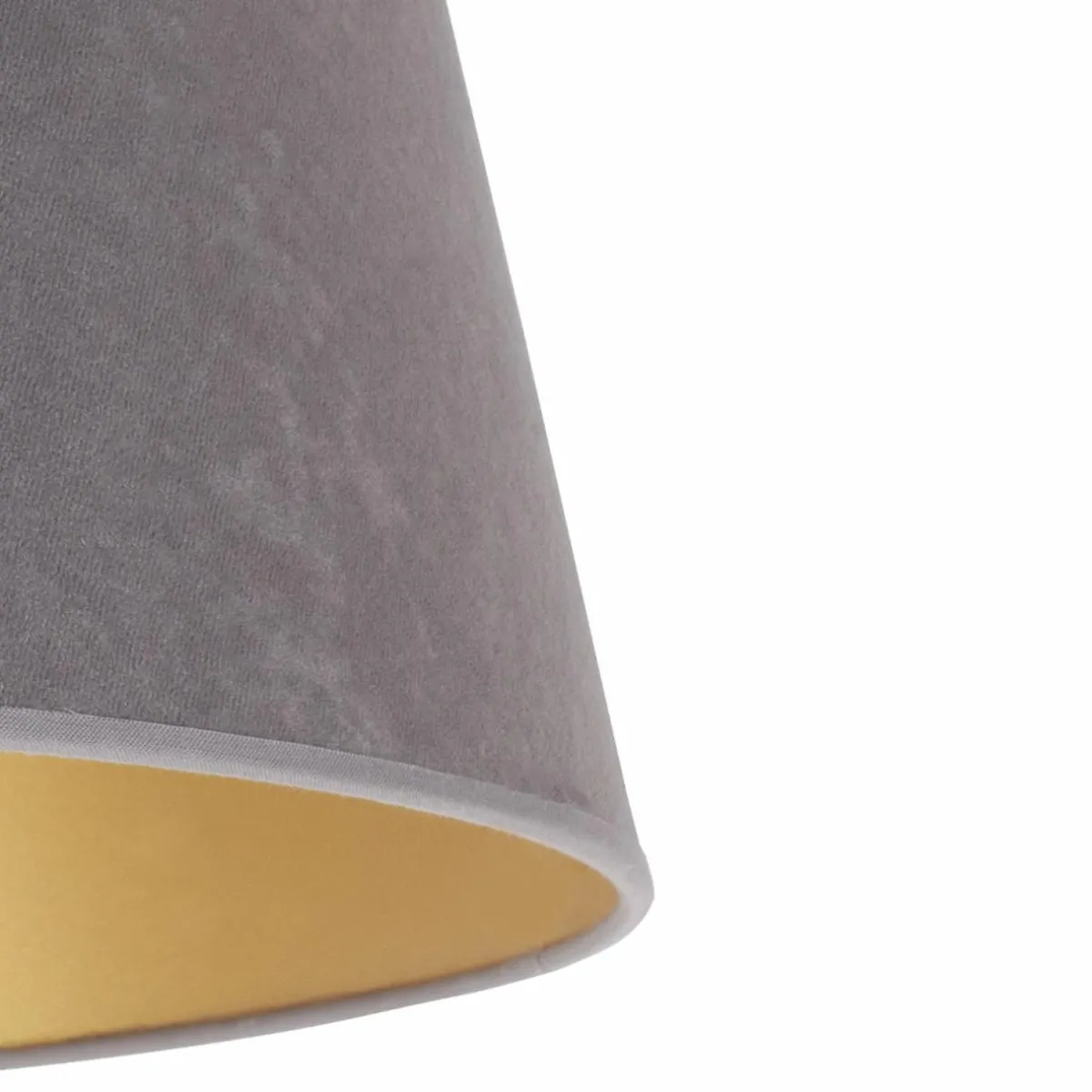 abatjour_cone_hauteur_cm_grisdor_1.webp Outlet Duolla Abat-jour Cone hauteur 18 cm, gris/doré