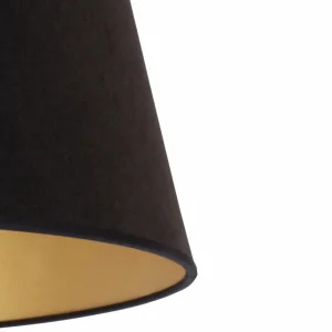 Cheap Duolla Abat-jour Cone hauteur 18 cm, noir/doré