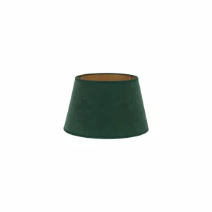 Shop Duolla Abat-jour Cone hauteur 18 cm, vert foncé/doré