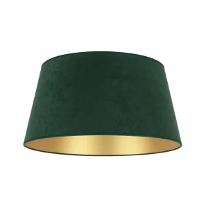 Store Duolla Abat-jour Cone hauteur 25,5 cm, vert foncé/doré