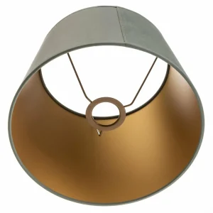 Store Duolla Abat-jour Cone hauteur 18 cm, vert menthe/doré