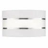 New HELAM Abat-jour Helen, Ø 35 cm, E27, blanc/argenté