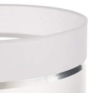 New HELAM Abat-jour Helen, Ø 35 cm, E27, blanc/argenté