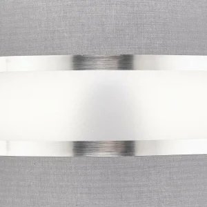 Clearance HELAM Abat-jour Helen, Ø 20 cm, E27, gris/argenté