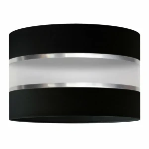 Cheap HELAM Abat-jour Helen, Ø 35 cm, E27, noir/argenté