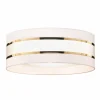 Hot HELAM Abat-jour Helen E27 Ø40/hauteur 15 cm blanc/doré