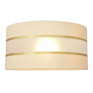 Sale HELAM Abat-jour Helen E27 Ø40/hauteur 20 cm crème/doré