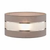 Best Sale HELAM Abat-jour Helen E27 Ø40/hauteur 20 cm gris/argenté