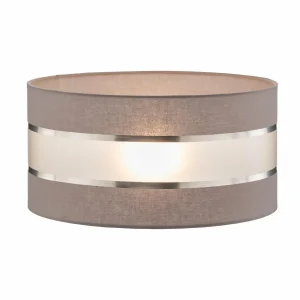 Best Sale HELAM Abat-jour Helen E27 Ø40/hauteur 20 cm gris/argenté
