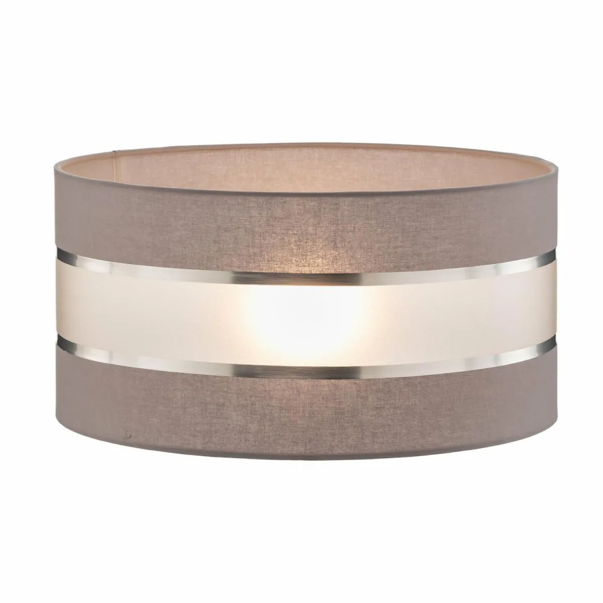 abatjour_helen_e_hauteur_cm_grisargent_0.webp Best Sale HELAM Abat-jour Helen E27 Ø40/hauteur 20 cm gris/argenté