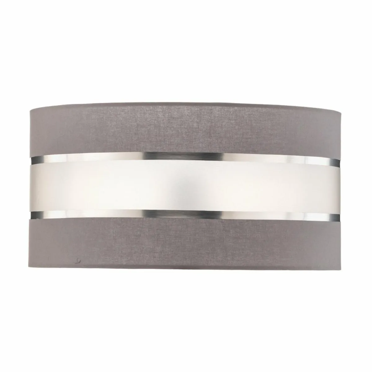 abatjour_helen_e_hauteur_cm_grisargent_1.webp Best Sale HELAM Abat-jour Helen E27 Ø40/hauteur 20 cm gris/argenté