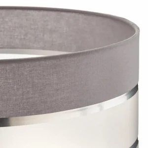 Best Sale HELAM Abat-jour Helen E27 Ø40/hauteur 20 cm gris/argenté