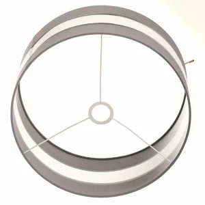 Best Sale HELAM Abat-jour Helen E27 Ø40/hauteur 20 cm gris/argenté