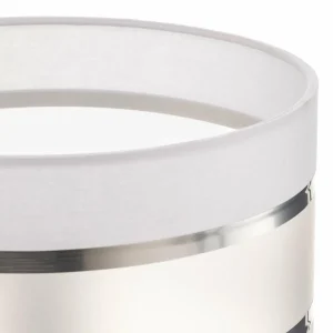 Best Sale HELAM Abat-jour Helen E27 Ø25/H20 cm blanc/argenté