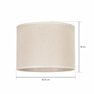 Store Duolla Abat-jour Roller, beige, Ø 25 cm, 18 cm de haut