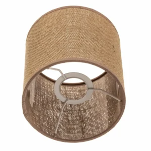 Shop Duolla Abat-jour Roller, brun clair, Ø 15cm, H 15 cm