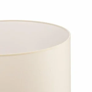 Fashion Duolla Abat-jour Roller, écru, coton, Ø 50 cm, H 24cm