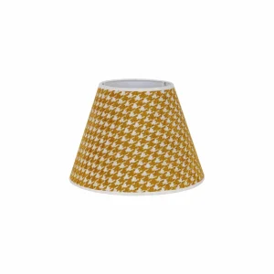 Best Sale Duolla Abat-jour Sofia 21 cm, pied-de-poule jaune