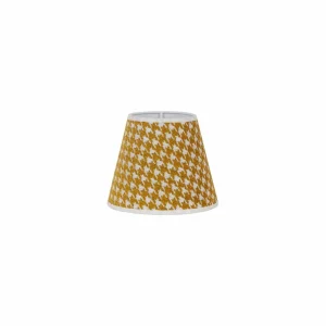 Hot Duolla Abat-jour Sofia 15,5 cm, pied-de-poule jaune