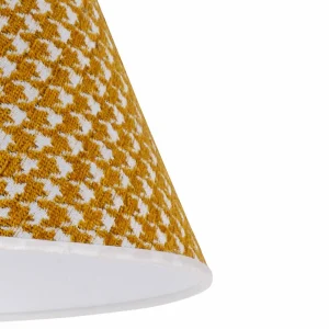 Cheap Duolla Abat-jour Sofia 31 cm, pied-de-poule jaune