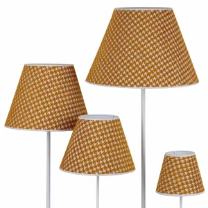 Best Sale Duolla Abat-jour Sofia 21 cm, pied-de-poule jaune