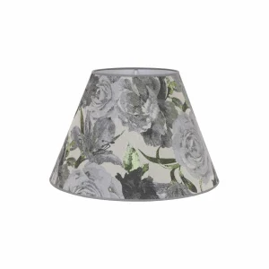 Hot Duolla Abat-jour Sofia hauteur 26 cm, gris fleuri