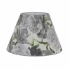 Discount Duolla Abat-jour Sofia hauteur 31 cm, gris fleuri