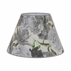 Discount Duolla Abat-jour Sofia hauteur 31 cm, gris fleuri