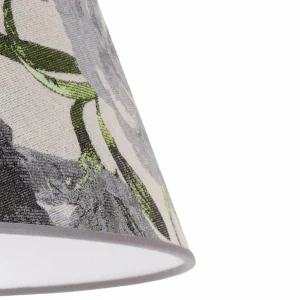 Discount Duolla Abat-jour Sofia hauteur 31 cm, gris fleuri