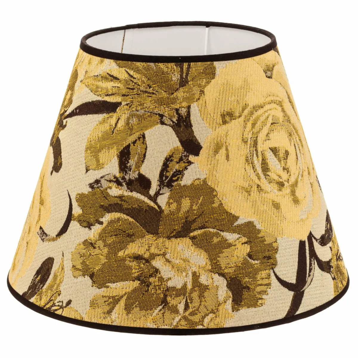 abatjour_sofia_hauteur_cm_jaune_fleuri_1.webp Outlet Duolla Abat-jour Sofia hauteur 26 cm, jaune fleuri