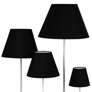 Discount Duolla Abat-jour Sofia hauteur 26 cm, noir/blanc