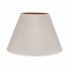 Store Duolla Abat-jour Sofia hauteur 31 cm, rayé blanc/doré