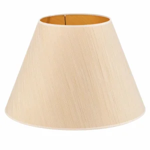Store Duolla Abat-jour Sofia hauteur 31 cm, rayé blanc/doré