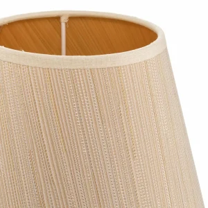 Online Duolla Abat-jour Sofia hauteur 15,5 cm rayé blanc/doré