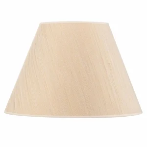 Store Duolla Abat-jour Sofia hauteur 31 cm, rayé blanc/doré