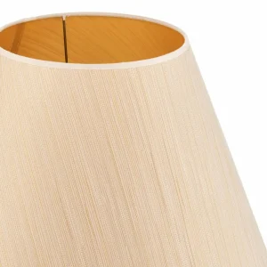 Store Duolla Abat-jour Sofia hauteur 31 cm, rayé blanc/doré