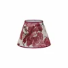 Online Duolla Abat-jour Sofia hauteur 21 cm, rouge fleuri
