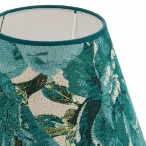 Cheap Duolla Abat-jour Sofia hauteur 21 cm, turquoise fleuri