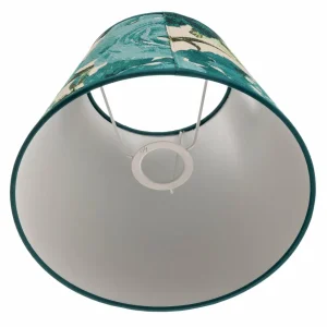 Cheap Duolla Abat-jour Sofia hauteur 21 cm, turquoise fleuri