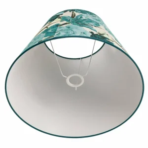 Shop Duolla Abat-jour Sofia hauteur 31 cm, turquoise fleuri